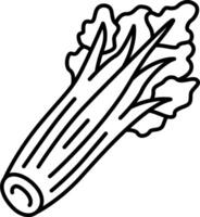 A drawing of a vegetable on a white background vector