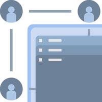 A diagram of a web page with icons and people vector