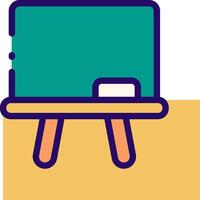 A green board with a blackboard on it vector