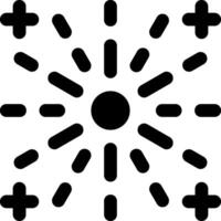 A black and white image of a sunburst vector
