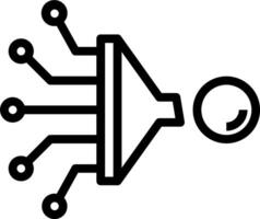 A black and white image of a circuit board vector
