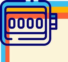 A colorful and colorful background with a clock vector