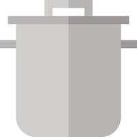 A pot with a lid on a white background vector