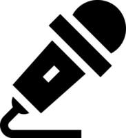 A microphone icon on a white background vector