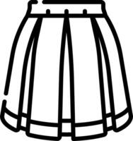 A skirt with a white background vector