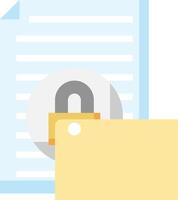File lock icon vector