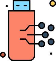 A usb drive with a small circle around it vector