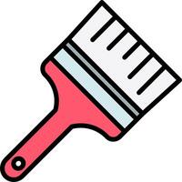 A paint brush icon on a white background vector