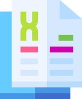 Xlsx file icon vector