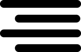 A black and white icon of a line vector