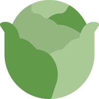 A green cabbage icon on a white background vector