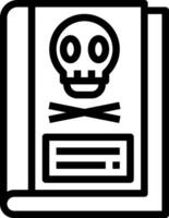 A black and white image of a skull and crossbones vector
