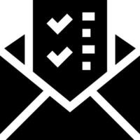An envelope with a check mark on it vector
