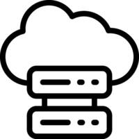 Cloud computing icon vector