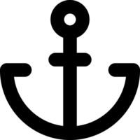 An anchor icon on a white background vector