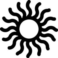 Sun symbol clip art vector