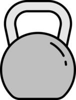 A kettlebell icon on a white background vector