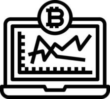 Bitcoin and cryptocurrency icon vector
