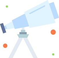 A telescope on a tripod with dots around it vector