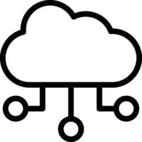 Cloud computing icon vector