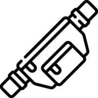 A black and white drawing of a pack vector