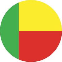 The flag of mali in a circle vector