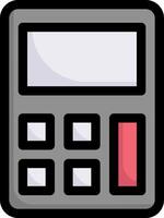 A calculator icon on a white background vector