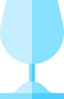 A glass of wine on a table vector