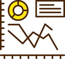 Line chart Icon Design Symbol vector