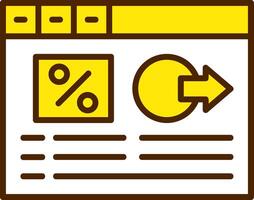 Bounce rate Icon Design Symbol vector