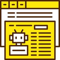 Robotstxt Icon Design Symbol vector