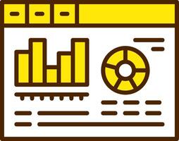 Mobile app analytics Icon Design Symbol vector