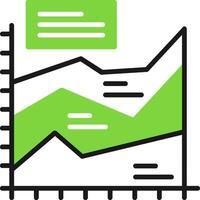 Area chart Icon Design Symbol vector