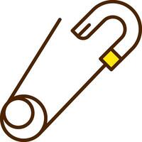 Safety pin Icon Design vector