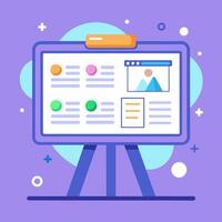 How to create a website with a blog vector