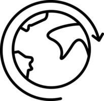 Earth Cycles Icon Design Symbol vector