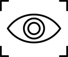 Retinal Scan Icon Design Symbol vector