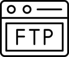 Ftp Icon Design Symbol vector