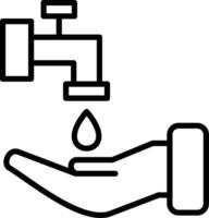 Wudhu Icon Design Symbol vector