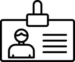 Id Card Icon Design Symbol vector