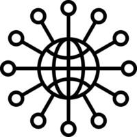 Network Icon Design Symbol vector