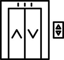Lift Icon Design Symbol vector