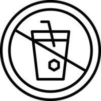 No Drink Icon Design Symbol vector