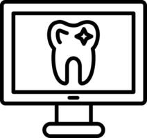 Monitor Icon Design Symbol vector
