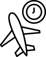 Flight Time Icon Design Symbol vector