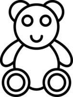 Plush Toy Icon Design Symbol vector
