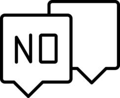 Say No Icon Design Symbol vector