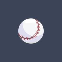 baseball ball in flat design. vector