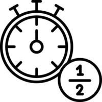 Half Time Icon Design Symbol vector