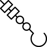 Skewer Icon Design Symbol vector